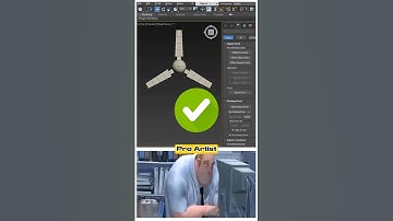 Noob vs pro artist : Array modeling  to create fan fin #3dsmax #shortsvideo #shorts #animation