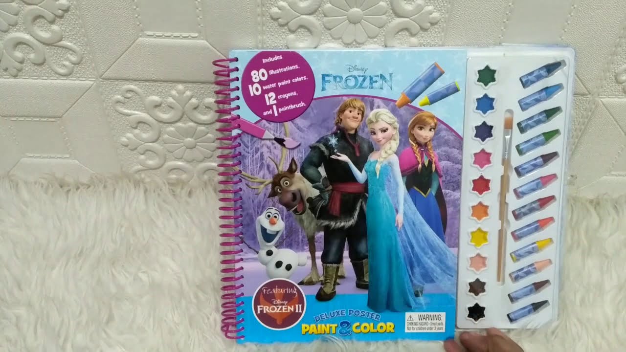 Disney Frozen II Deluxe Poster Paint & Color Book