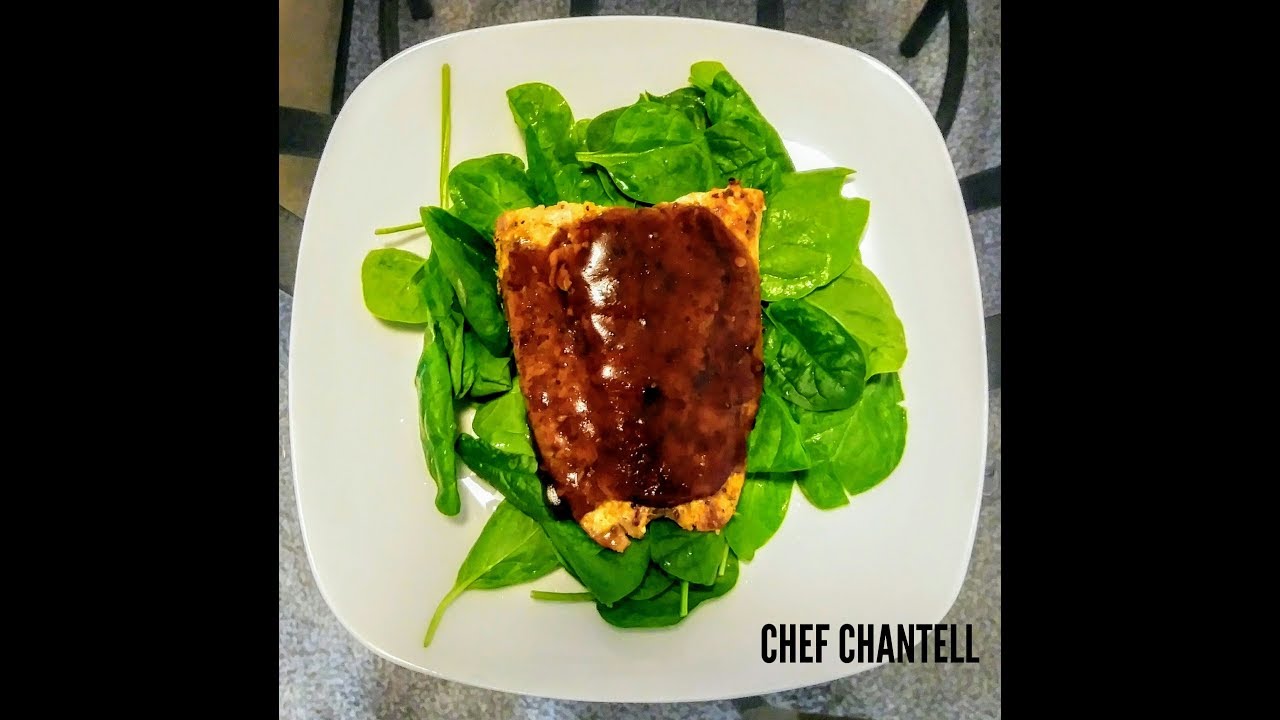 Easy Salmon and Spinach Salad Recipe - YouTube