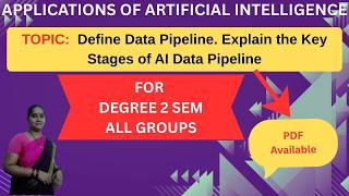 Define Data Pipeline. Explain the Key Stages of AI Data Pipeline.