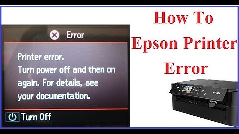 How To Epson Printer Error (Hindi)