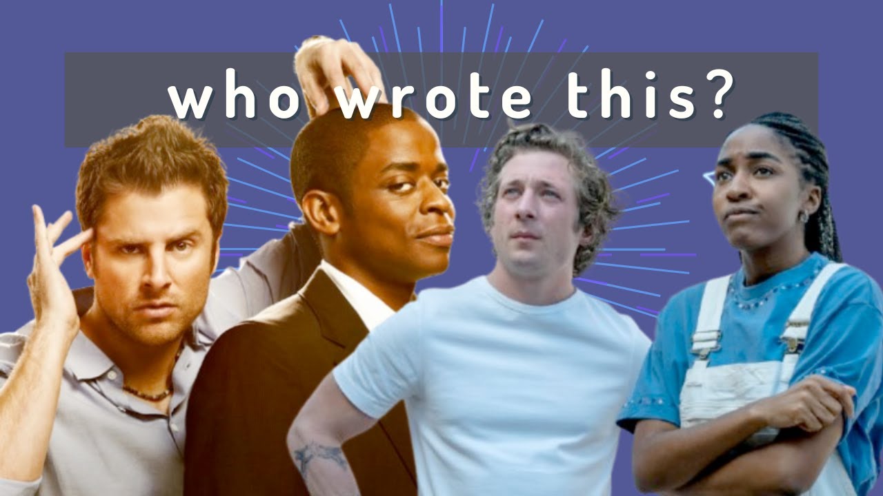 why i look at TV writer credits