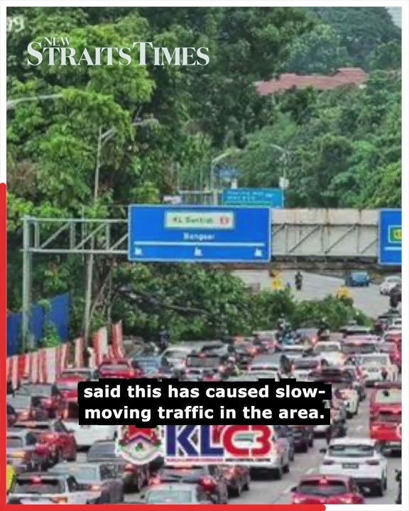 Fallen tree causes traffic slowdown along Jalan Damansara