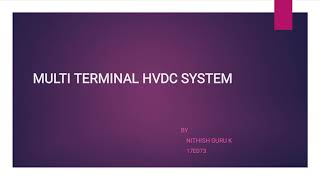 Multi Terminal HVDC System