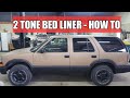 Raptor Lining a Blazer -  2 Tone Raptor Liner application  - Bedlining an entire vehicle