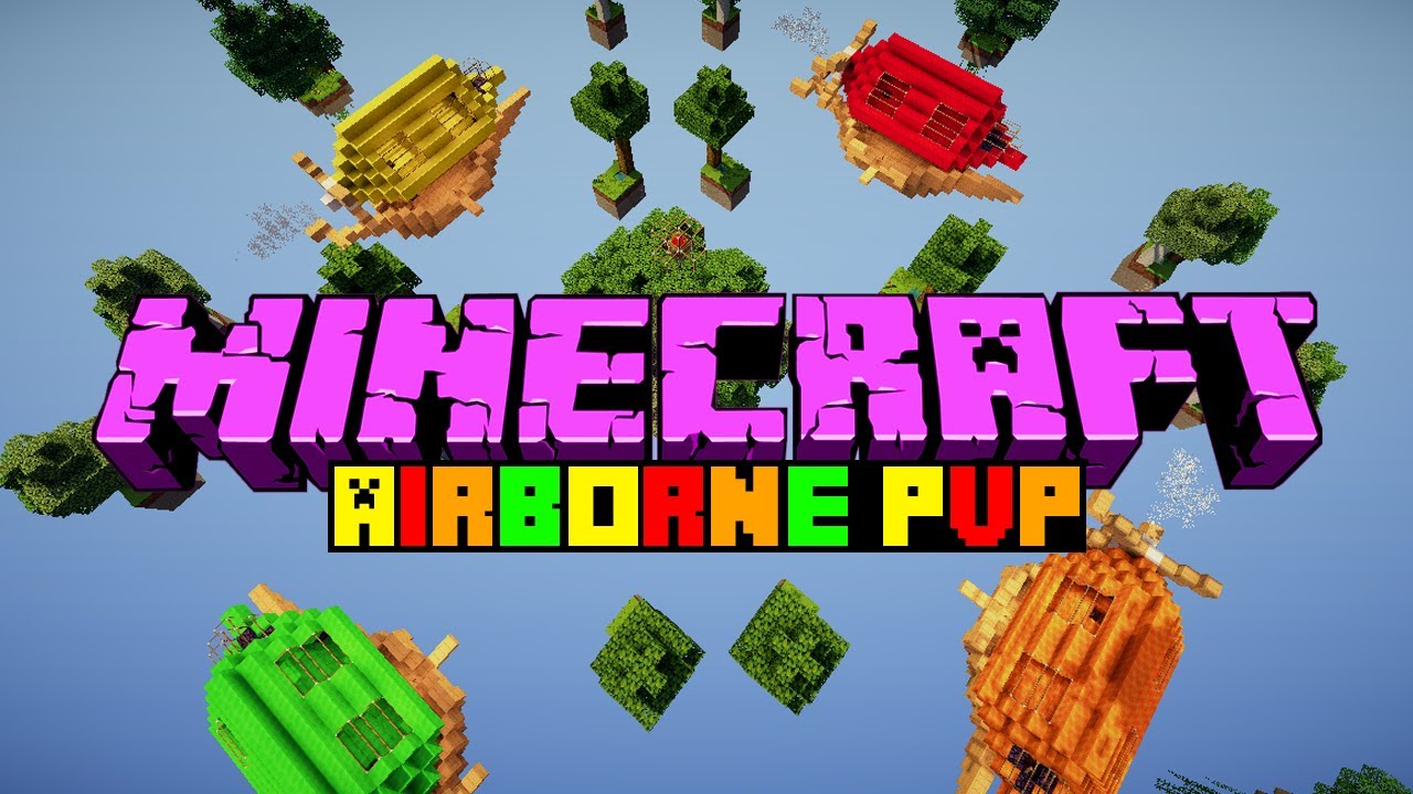 Minecraft: AIRBORNE PVP #1 - Feat. TheCampingRusher, ChildDolphin & FarFewGames!