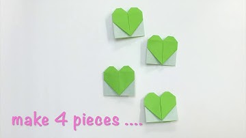 Heart Four Leaf Clover Origami Paper Tutorial Origami Kawaii〔#038〕