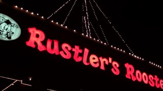 Outside Nightime View at RUSTLER'S ROOSTE Steakhouse