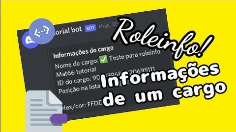 COMO FAZER O COMANDO ROLEINFO NO DISCORD BOT DESIGNER!