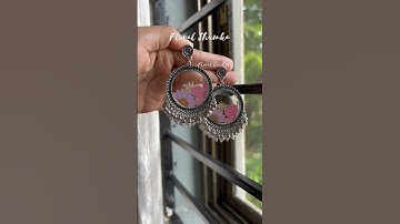 Resin Earrings🌿✨#resinjhumka #resinearrings #resinjewellery