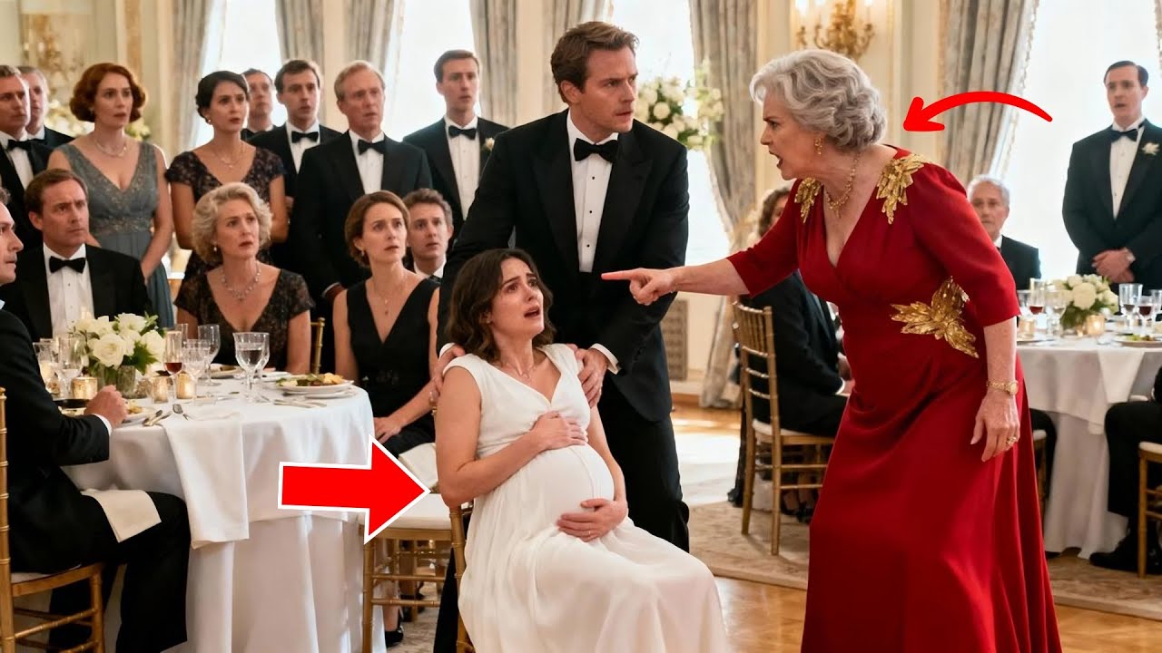 Pregnant Wife Was Laughed At During The Banquet — But Silence Fell When Her Crown Arrived!