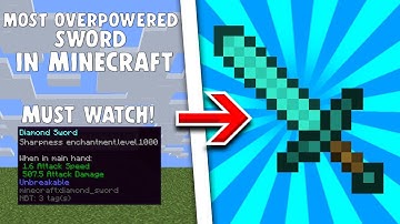 How To Get A Sharpness 10,000 Sword In Minecraft 1.14.4! (2019)
