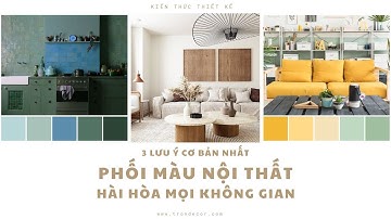 3 Lưu Ý Cơ Bản Phối Màu Nội Thất Hài Hòa Mọi Không Gian | TRÒN DECOR