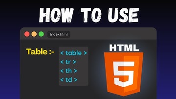 HTML Table Tag Explained | Learn table , tr , th , and td in Just 2.5 Minutes🔥