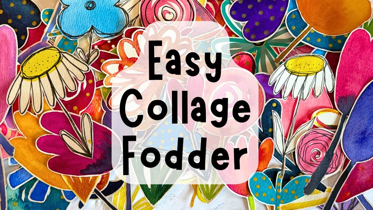 How to Make COLLAGE FODDER for Junk Journals and Paper Crafts! Handmade EPHEMERA! 