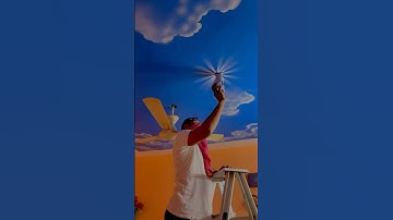 Sky 🌌 Blue Ceiling painting design #shorts #trending #art
