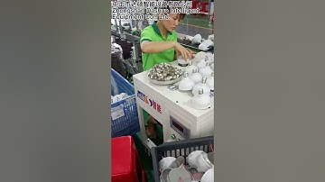 Semi-automatic assembly line for LED bulb