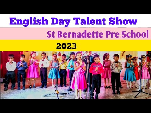 English day talent show St Bernadette preschool | english day concert | st bernadette pre school