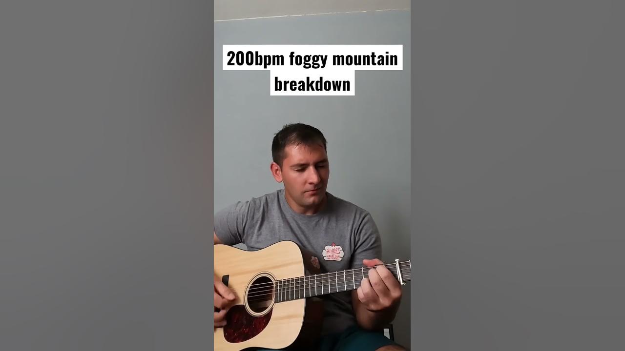 200bpm foggy mountain breakdown is so hard lol #bluegrass #countryguitar #shorts