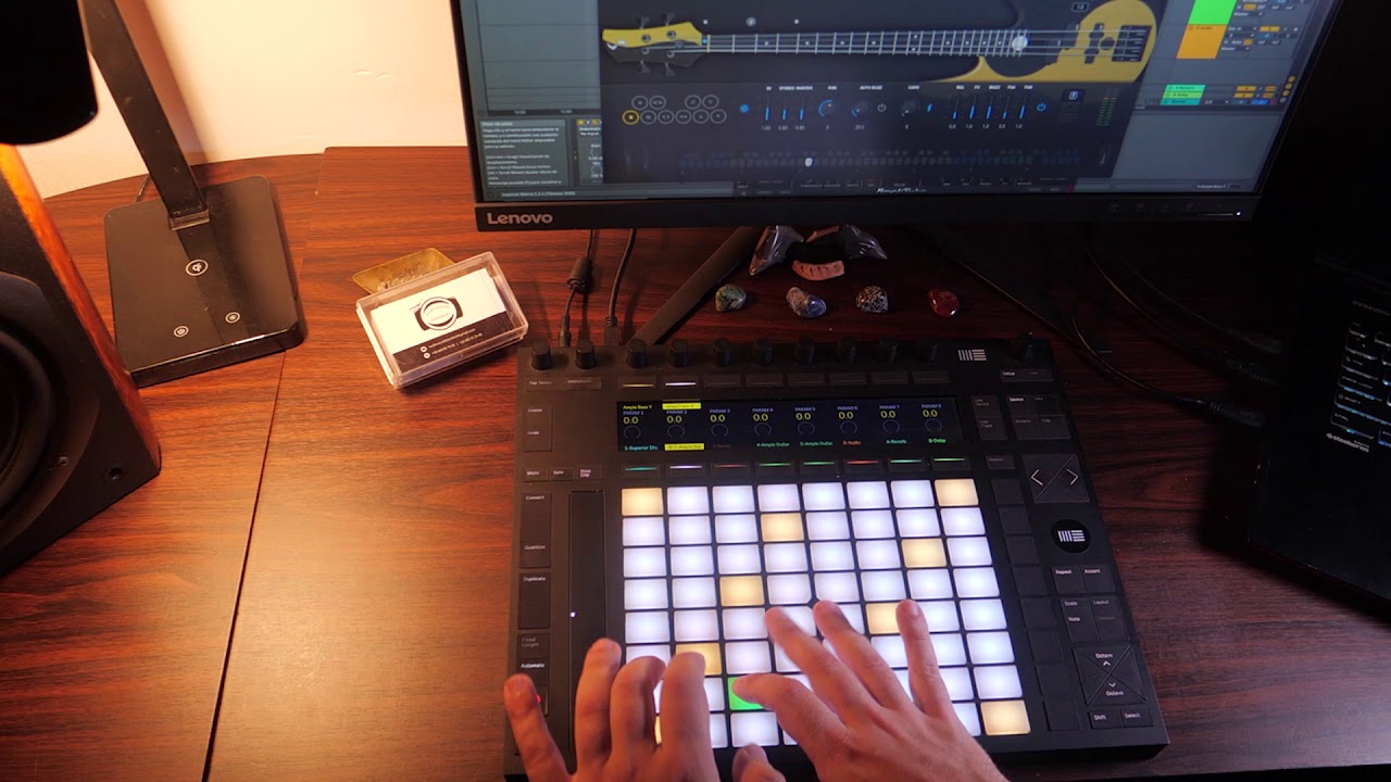 Aby Bass  live performance by AmpleSound , with Push 2 by  Ableton Live