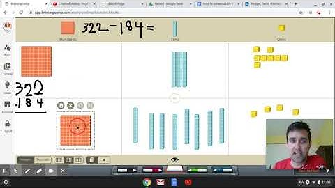 3X3 subtraction with regrouping screencastify