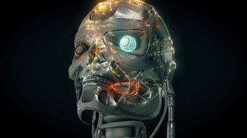 4K Skull Hologram