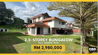 Sept 2023 FOR SALE : 2.5 Storey Freehold Bungalow SS19 Subang Jaya , Selangor with Massive Land