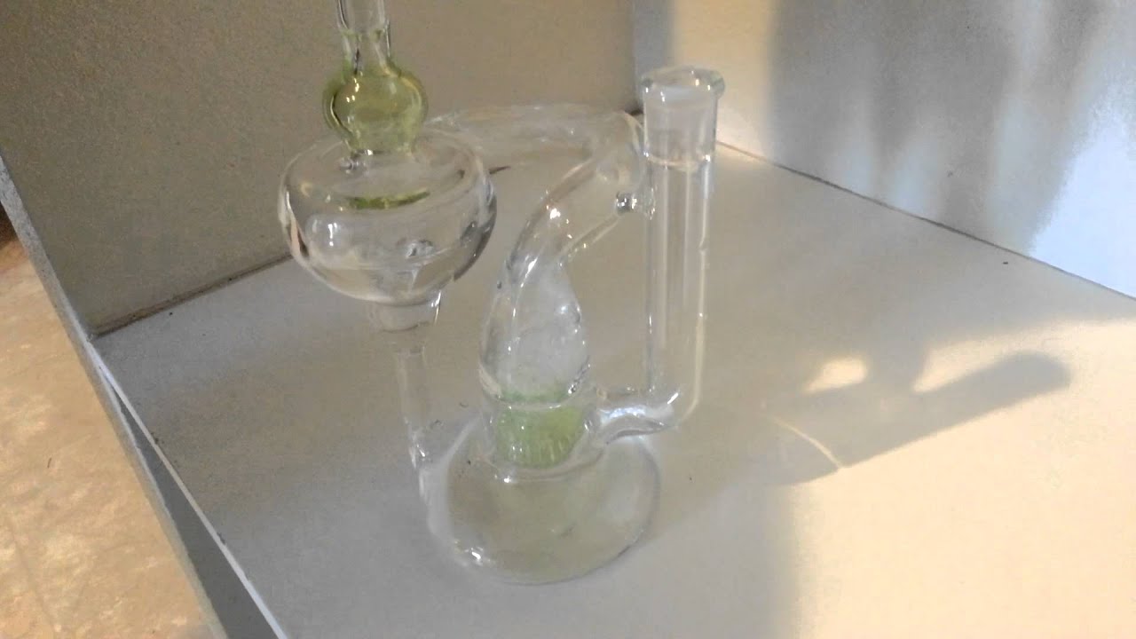 Slyme Rollercoaster Recycler Scientific Smoking Glass Water Test
