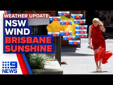 Wind warnings across nsw coast, sunshine in brisbane | 9 news australia