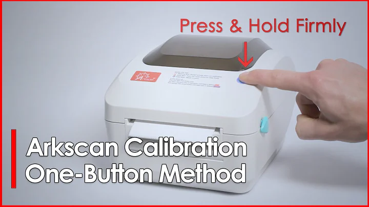 How to run label calibration for Arkscan label Printer - Single Button Calibration