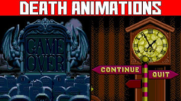 Sega Genesis Halloween Video Game Deaths & Game Over Screens (Death Animations)