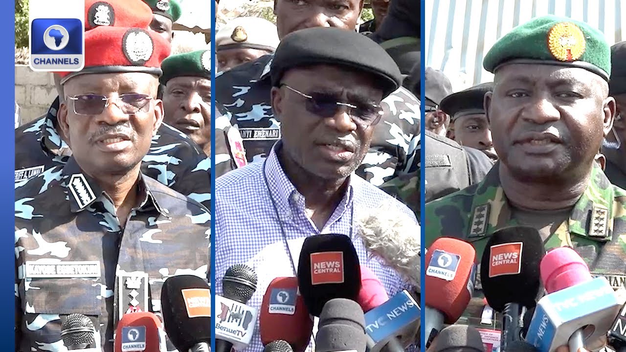 Benue Killings: IGP Egbetokun, CDS Musa, Gov Alia Visit Yelwata
