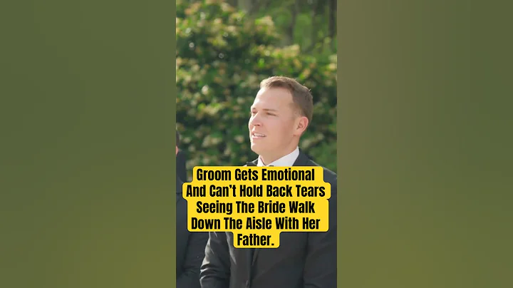Groom Gets Emotional And Can’t Hold Back Tears Seeing The Bride Walk Down The Aisle With Her Father.