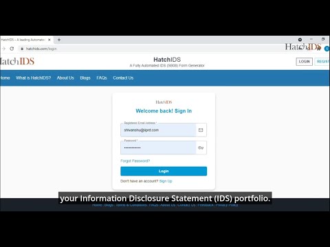 Introduction to HatchIDS – An Information Disclosure Statement Portfolio Portal of IIPRD