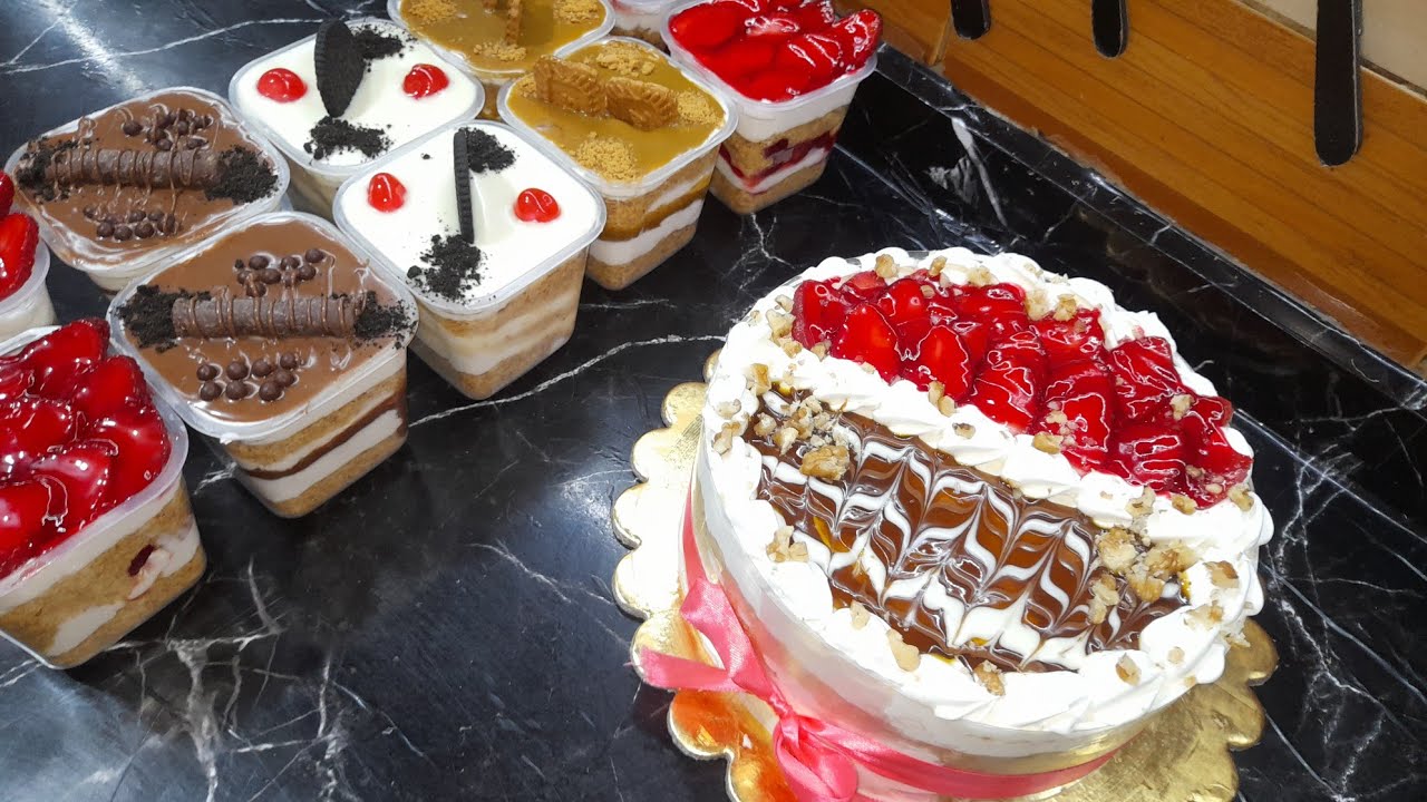 رمضان ميكملش الابيها👈 كبات الكنافه 👌سعر البيع 👍شكل جديد لتورته الكنافه 