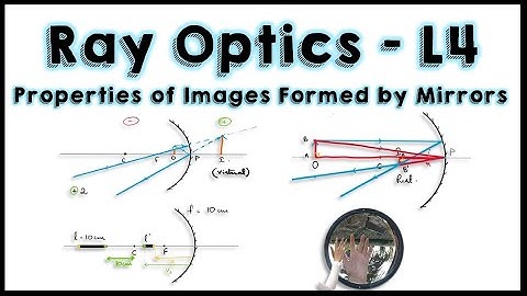 Ray Optics | L4 | Image Formation by Mirrors | Real Virtual | Enlarged Diminished | Erect Inverted