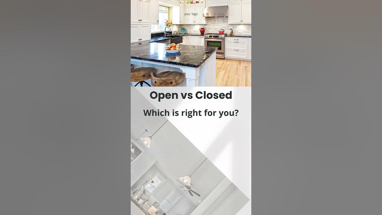 Open vs. Closed Kitchens Which is Better? viral shorts YouTube