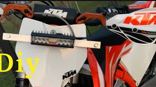 Light bar on dirt bike, how to install