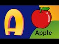 Abc phonic song toddlers learning songsa for apple nursery rhymesa to z abcd