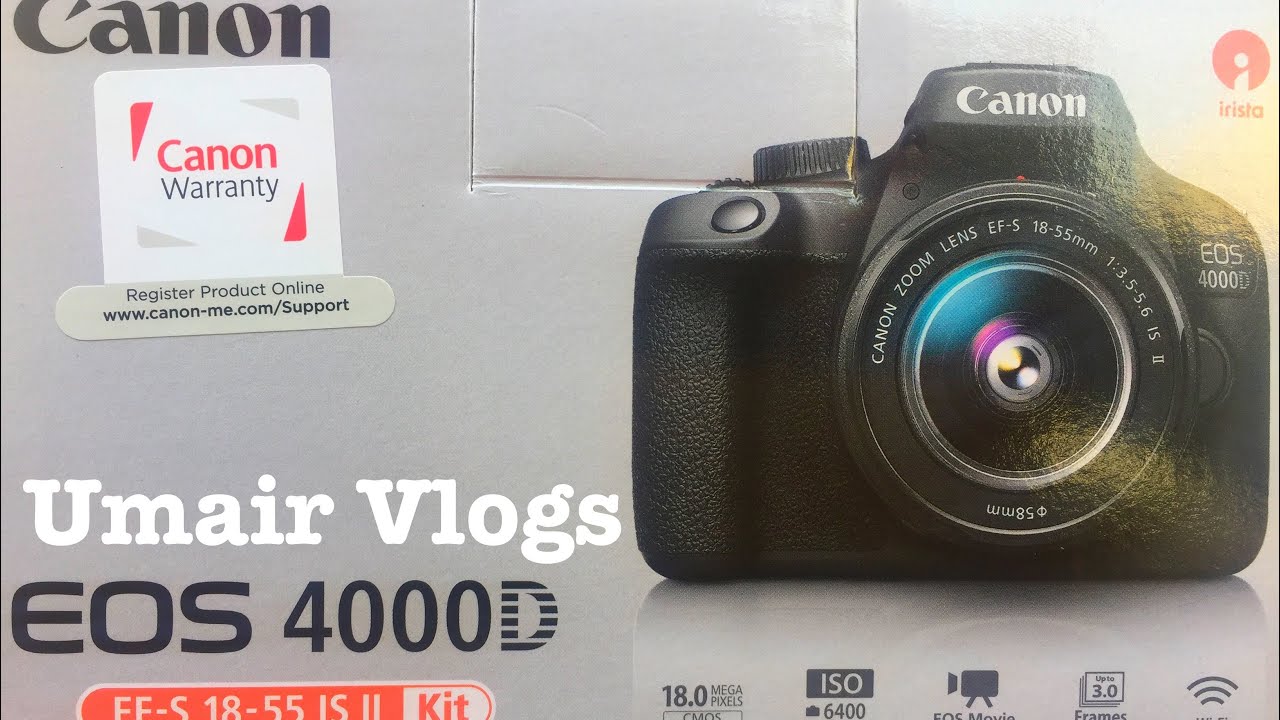 Unboxing The Brand New Canon EOS 4000D Canon's cheapest DSLR by Umair World YouTube