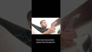 Blues scale improvisation. Beat collected - thanks. #peace #cosmosmysteries #guitar #bluesscale