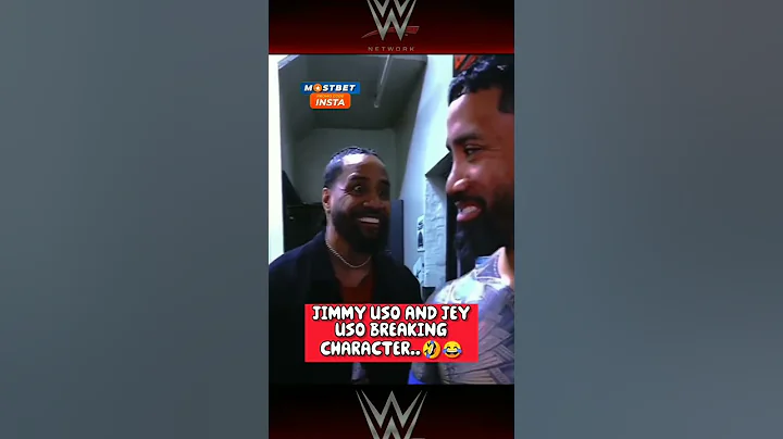 Jey Uso and Jimmy Uso breaking character|Funny