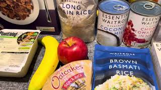 Waitrose essentials food shop with prices