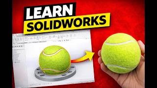 I Designed a Realistic Tennis Ball in SolidWorks (Full Tutorial)