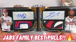 10 MINUTES OF THE BEST PULLS ON @JabsFamily!! Trout, Ohtani, Acuna, Wander and more!! #jabsfamily