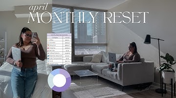 APRIL MONTHLY RESET | budget, goals & intentions, monthly favorites