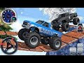 Offroad Monster Truck Driving Simulator - Impossible Jeep Stunt Ramp Racing 3D - Android GamePlay #3