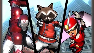 Ultimate Marvel vs Capcom 3: Rocket Raccoon, Iron Man, and Viewtiful Joe arcade playthrough