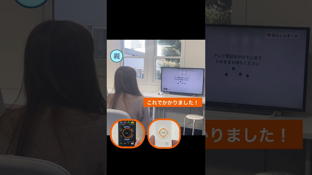 docomo 見守りカメラ　ちかく　双方向通話テレビ電話 親の在室が一目でわかり、そのまま話しかけられる“デジタル近居