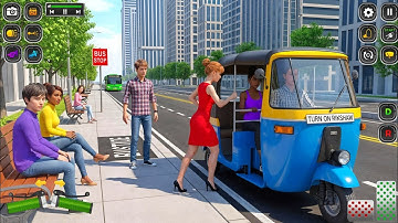 City Tuk Tuk Rickshaw Game 3D - Open World Auto Simulator Gameplay In Android 2025